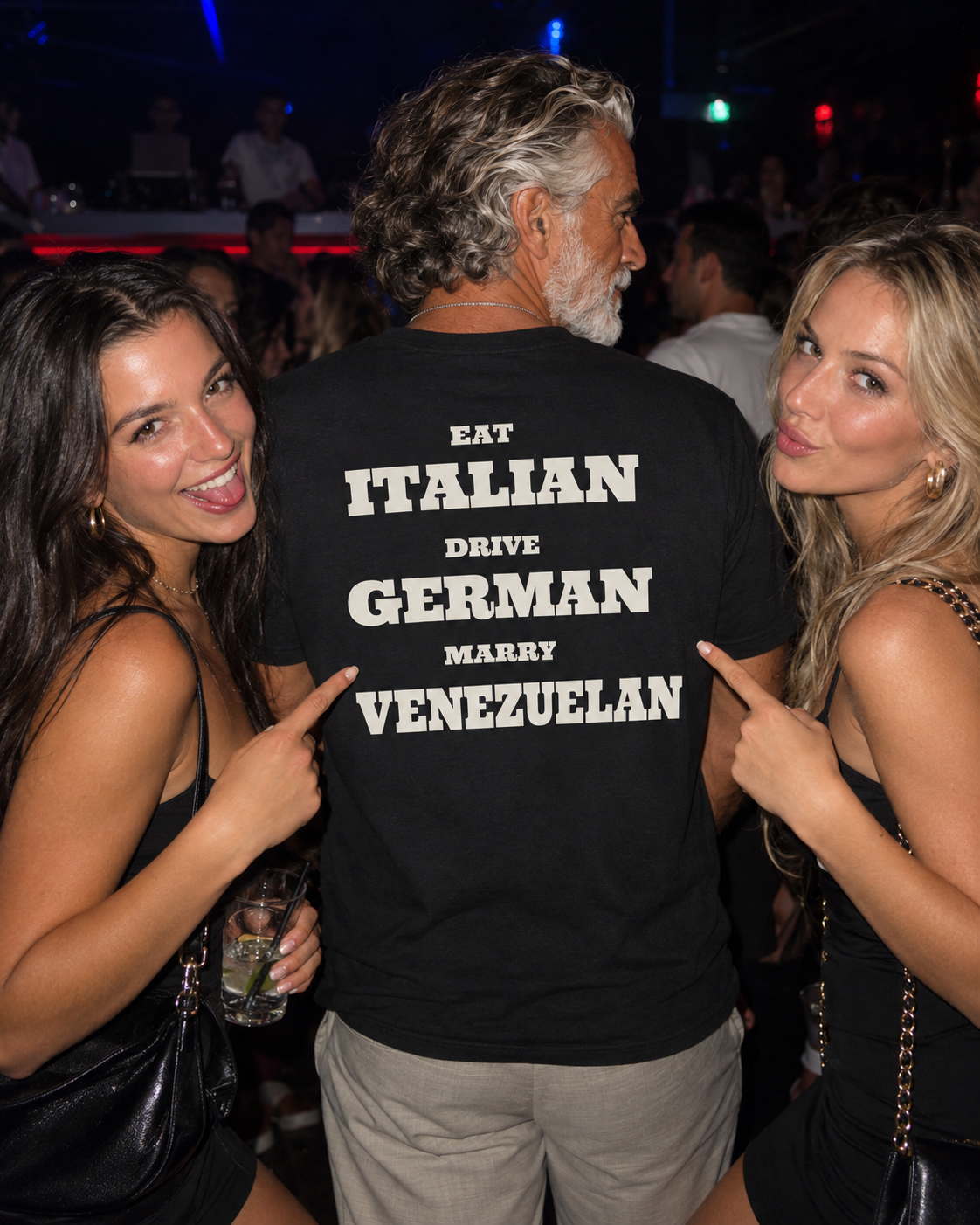 Campaign illustration — venezuelan tee, two women